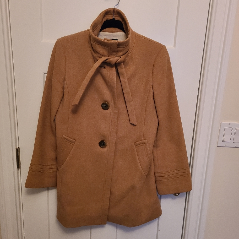 J.Crew - Tan Wool & Cashmere Winter Coat - Size 4